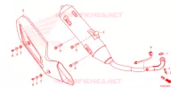 SMORZATORE SCARICO   per Honda FORZA 125 TOP BOX 2021