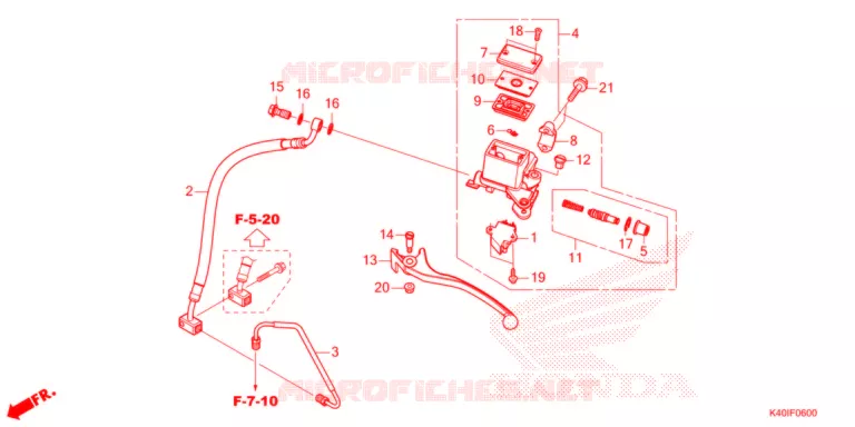 POMPA FRENO POSTERIORE Honda SCOOTER 125 FORZA 2021  NSS125ADM_T