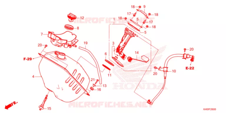 SERBATOIO COMBUSTIBILE  Honda SCOOTER 125 FORZA 2021  NSS125ADM_T