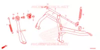 PIEDE D'APPOGGIO  per Honda FORZA 125 2021