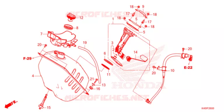 SERBATOIO COMBUSTIBILE  Honda SCOOTER 125 FORZA 2021  NSS125ADM
