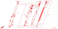 FORCELLA ANTERIORE  per Honda CBR 150 R PGMFI 2011