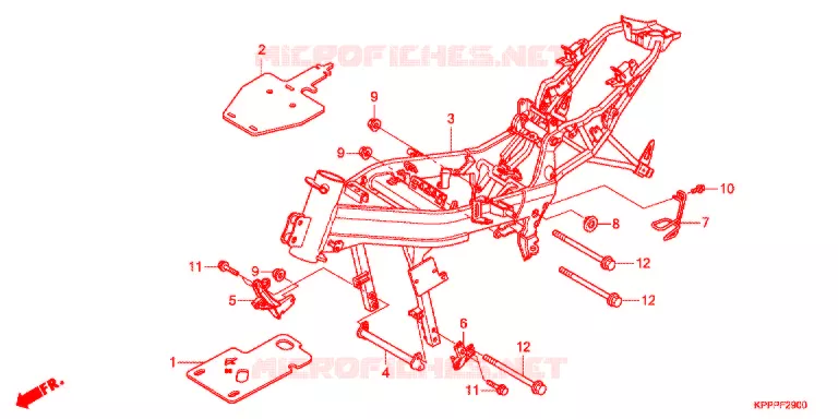 CORPO TELAIO   Honda MOTO 150 CBR 2011  CBR150RB