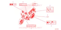 ETICHETTA CAUZIONE   per Honda CBF 125 2021