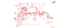 PARAFANGO POSTERIORE  per Honda CBF 125 2021
