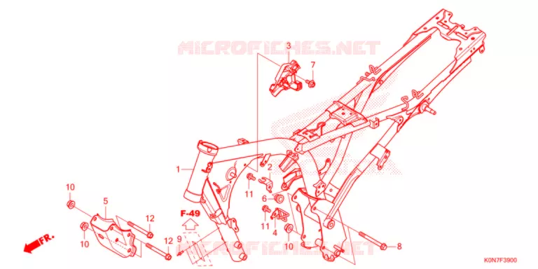 CORPO TELAIO   Honda MOTO 125 CBF 2021  CBF125MM