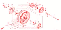 RUOTA POSTERIORE  per Honda MSX 125 ABS 2021