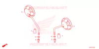 SPECCHIETTO   per Honda MSX 125 ABS 2021
