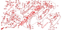 SMORZATORE SCARICO   per Honda VFR 800 VTEC ABS BLANCHE 2012