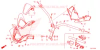 MANIGLIA STERZO/COPERTURA MANIGLIA  per Honda FORZA 350 2021
