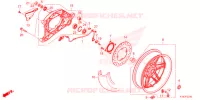 RUOTA POSTERIORE/BRACCIO OSCILLANTE  per Honda FORZA 350 2021