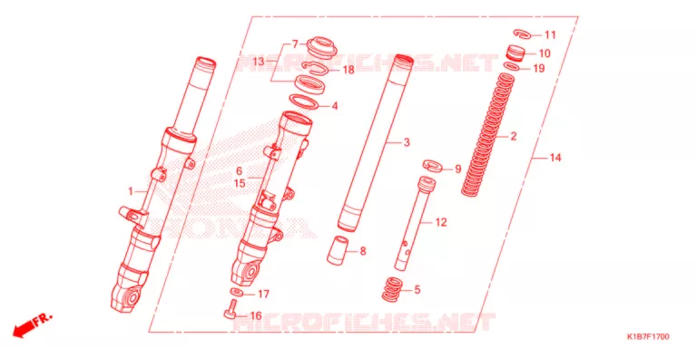 FORCELLA ANTERIORE  Honda SCOOTER 350 FORZA 2021  NSS350AM