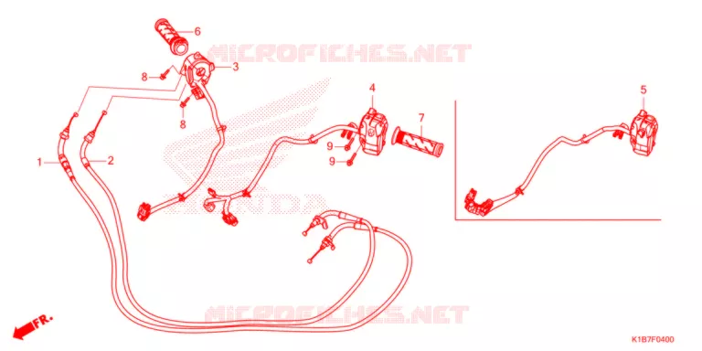 INTERRUTTORE/CAVO  Honda SCOOTER 350 FORZA 2021  NSS350AM