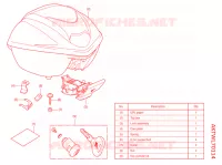     KIT,TOP BOX *NHB88M* per Honda SH 350 TOP BOX 2021