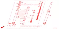 FORCELLA ANTERIORE  per Honda SH 350 TOP BOX 2021