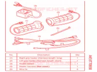 KIT MANOPOLE RISCALDATE per Honda SH 350 TOP BOX 2021