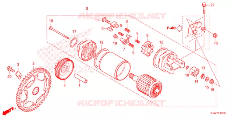 MOTORE AVVIATORE   Honda SCOOTER 350 SH 2022  SH350AM_2ED