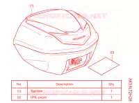     KIT,TOP BOX B *NH1* per Honda SH 350 2021