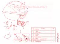     KIT,TOP BOX *NHA16P* per Honda SH 350 2021