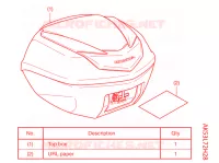     KIT,TOP BOX B *NH1* per Honda SH 350 SPORTY 2ED 2022