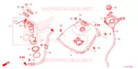 SERBATOIO COMBUSTIBILE  per Honda SH 350 SPORTY 2ED 2022