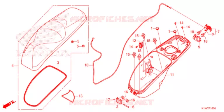 SCATOLA BAGAGLI Honda SCOOTER 350 SH 2021  SH350ASM