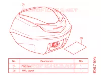     KIT,TOP BOX B *NH1* per Honda SH 350 SPORTY 2022