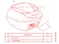     KIT,TOP BOX B *R384M* per Honda SH 350 SPORTY 2022