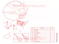     KIT,TOP BOX *NHA16P* per Honda SH 350 SPORTY 2022