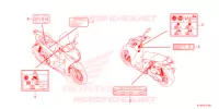 ETICHETTA CAUZIONE   per Honda SH 350 SPORTY 2022