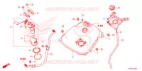 SERBATOIO COMBUSTIBILE  per Honda SH 350 SPORTY 2022