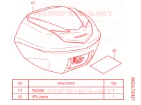     KIT,TOP BOX B *R384M* per Honda SH 350 SPORTY ED 2022