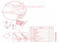     KIT,TOP BOX *NHB88M* per Honda SH 350 SPORTY ED 2022