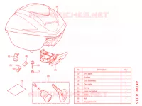     KIT,TOP BOX *R 384M* per Honda SH 350 SPORTY ED 2022