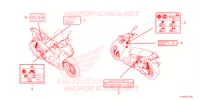ETICHETTA CAUZIONE   per Honda SH 350 SPORTY ED 2022