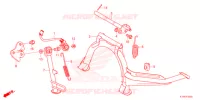PIEDE D'APPOGGIO  per Honda SH 350 SPORTY ED 2022