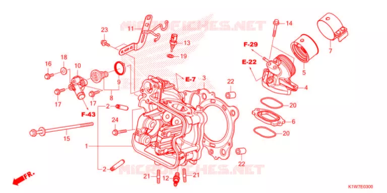TESTATA   Honda SCOOTER 350 SH 2022  SH350ASM