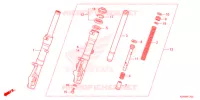 FORCELLA ANTERIORE  per Honda ADV 150 ABS 2021