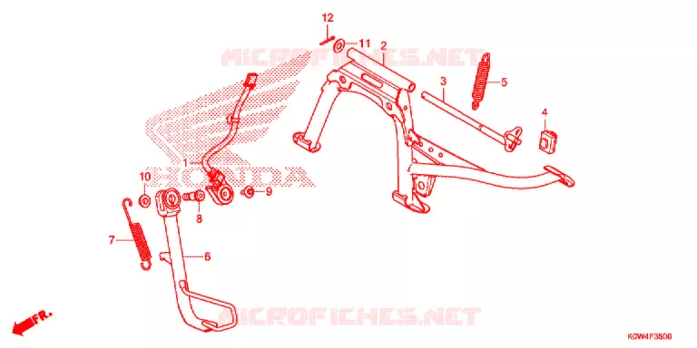 PIEDE D'APPOGGIO  Honda SCOOTER 150 ADV 2021  ADV150AM_A