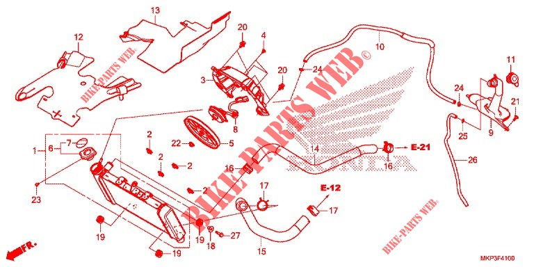 RADIATORE   per Honda CBR 500 R ABS 2021