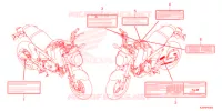 ETICHETTA CAUZIONE   per Honda GROM 125 2022