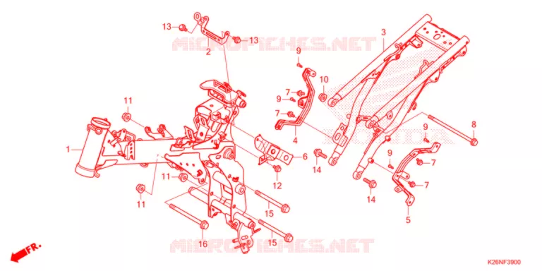 CORPO TELAIO   Honda MOTO 125 GROM 2022  MSX125N