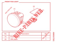     KIT,FRONT FOG LIGHT per Honda NC 750 X ABS DCT 2021