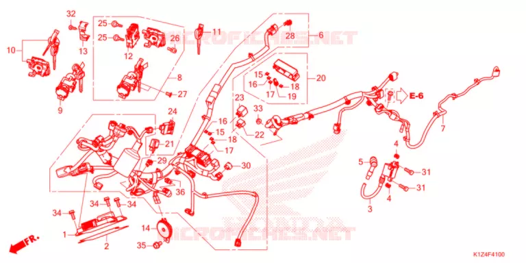 BARDATURA FILO   Honda SCOOTER 160 PCX 2021  WW150AM