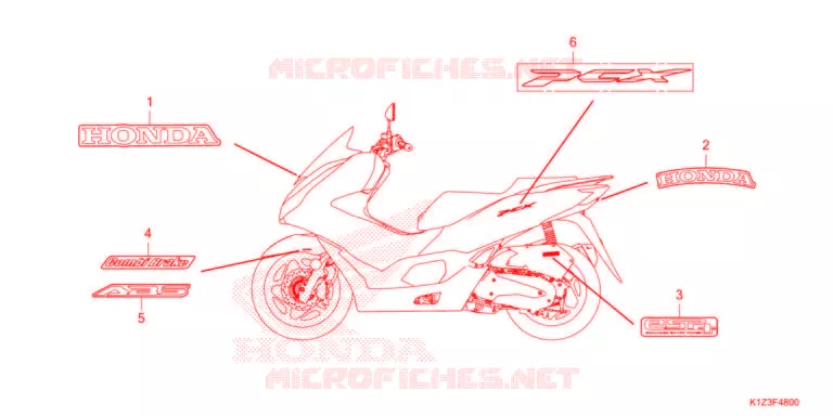 MARCHIO/EMBLEMA  Honda SCOOTER 160 PCX 2021  WW150AM