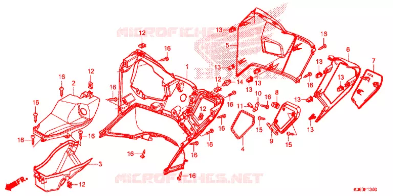 PARAGAMBE Honda SCOOTER 150 PCX 2016  WW150H