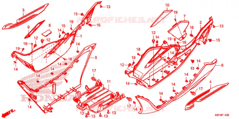GRADINO PAVIMENTO  Honda SCOOTER 150 PCX 2020  WW150L