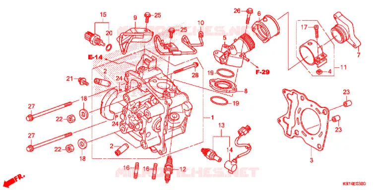 TESTATA   Honda SCOOTER 150 PCX 2020  WW150L