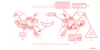 ETICHETTA CAUZIONE   per Honda MSX 125 2021