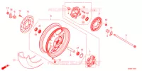 RUOTA POSTERIORE  per Honda MSX 125 2021